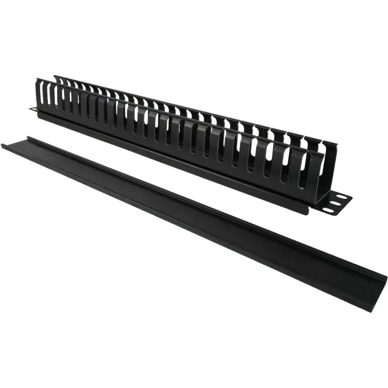 Cable box Alantec PK008 wall organizer 1U black metal/plastic