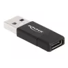 DeLOCK 60001 Cable Gender Changer USB A USB C Black