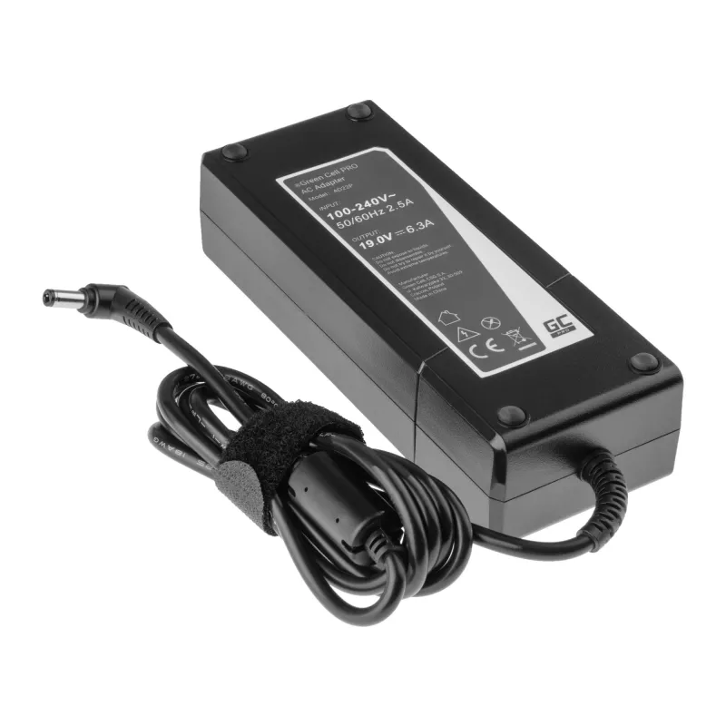 Power adapter/inverter Green Cell AD22P 120 W 19 V 6.3 A for ASUS laptops, indoor, black