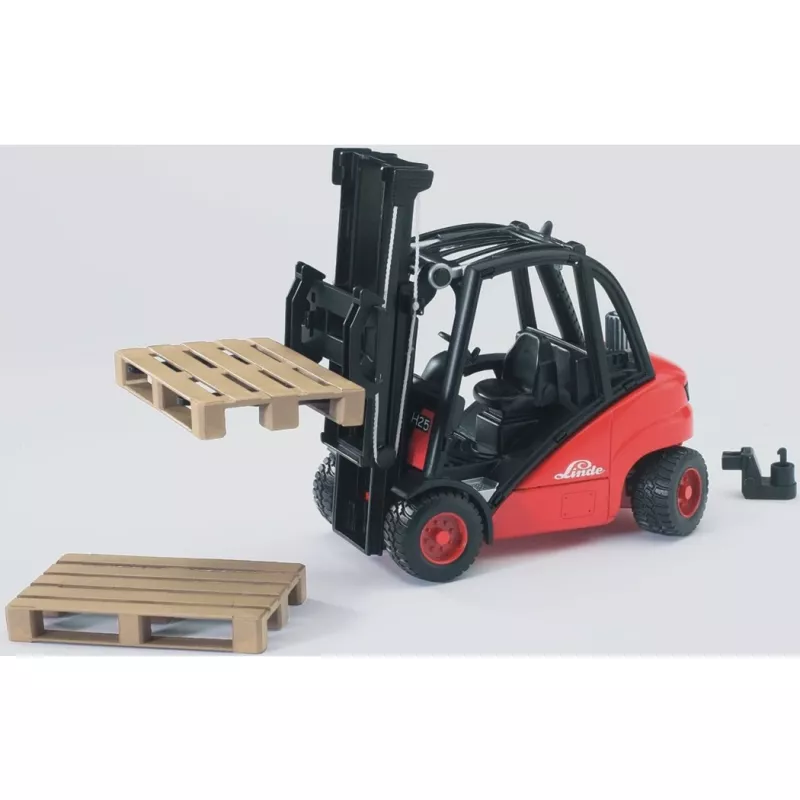 Fork Lift Bruder Linde H30D with 2 Pallets