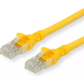 ROLINE - Patch-Cable - RJ-45 (M) to RJ-45 (M) - 50 cm - UTP - CAT 6 - Halogen-Free, Moulded, Stranded - Yellow (21.15.2520)