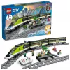 LEGO 60337 City Express Passenger Train Set Remote Controlled Toy Gifts for Kids Boys & Girls with Working Headlights 2 Coaches and 24 Track Piece