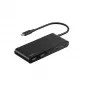 Belkin Connect, USB Type-C, HDMI, USB 2.0 Type-A, USB 3.2 Gen 1 (3.1 Gen 1) Type-C, MicroSD (TransFlash), SD, Black, Round Cable, 0,2 m