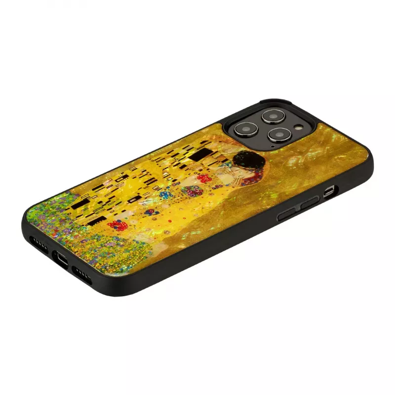iKins protective case for Apple iPhone 12 Pro Max — black, kiss design
