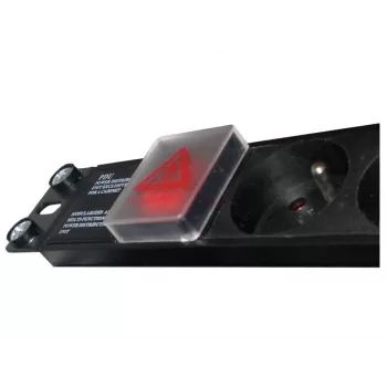 Alantec PZ071U power extension 1.8 m 7 AC outlet Indoor Black