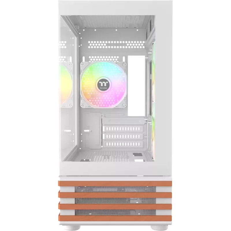 PC Micro Tower case THERMALTAKE View 170 WS ARGB Snow — Micro ATX, white, 2x120mm side, 1x120mm rear, PSU bottom, supports 2.5 inch/3.5 inch