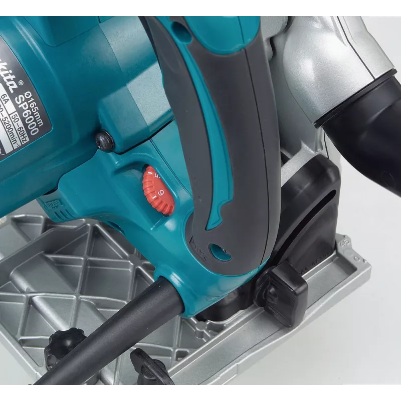 Makita SP6000J portable circular saw 16.5 cm Black, Blue 6400 RPM 1300 W