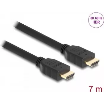DeLOCK High Speed HDMI Cable 48 Gbps 8K 60 Hz black 7 m