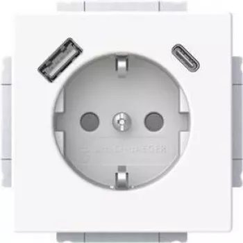BJ 20 EUCB2USBAC-84 SCHUKO-/USB-A+C Socket Outlet (2CKA002011A6306)