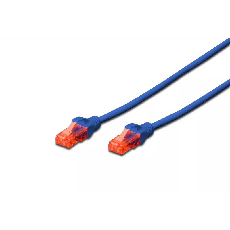 Network Cable Digitus CAT 6 U/UTP RJ-45 Cat6 0.25m Blue