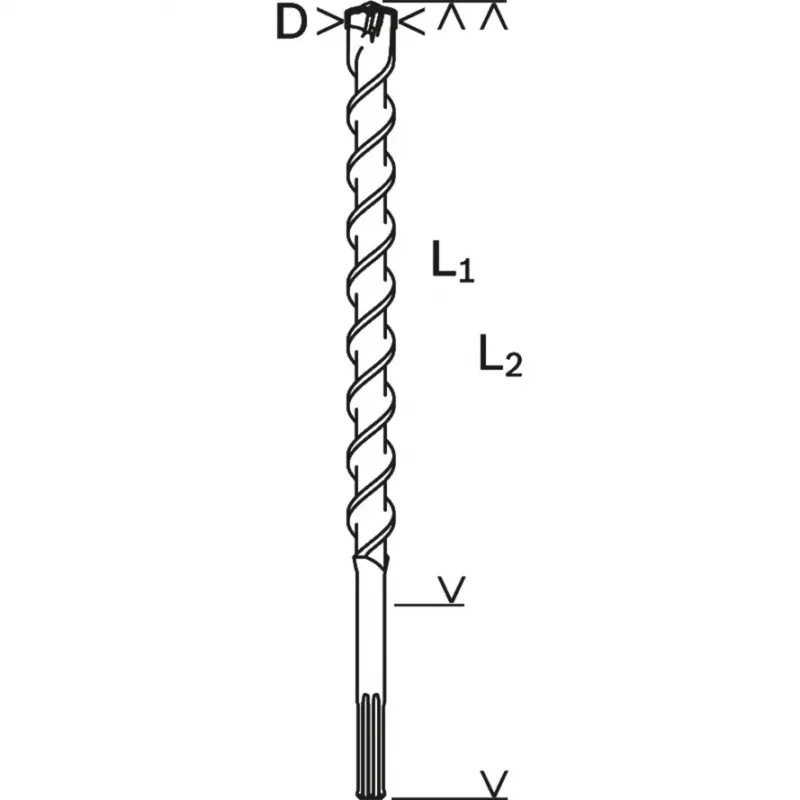 PRO SDS max-7 Hammer Drill Bit Ø 15mm (Working Length 200mm)