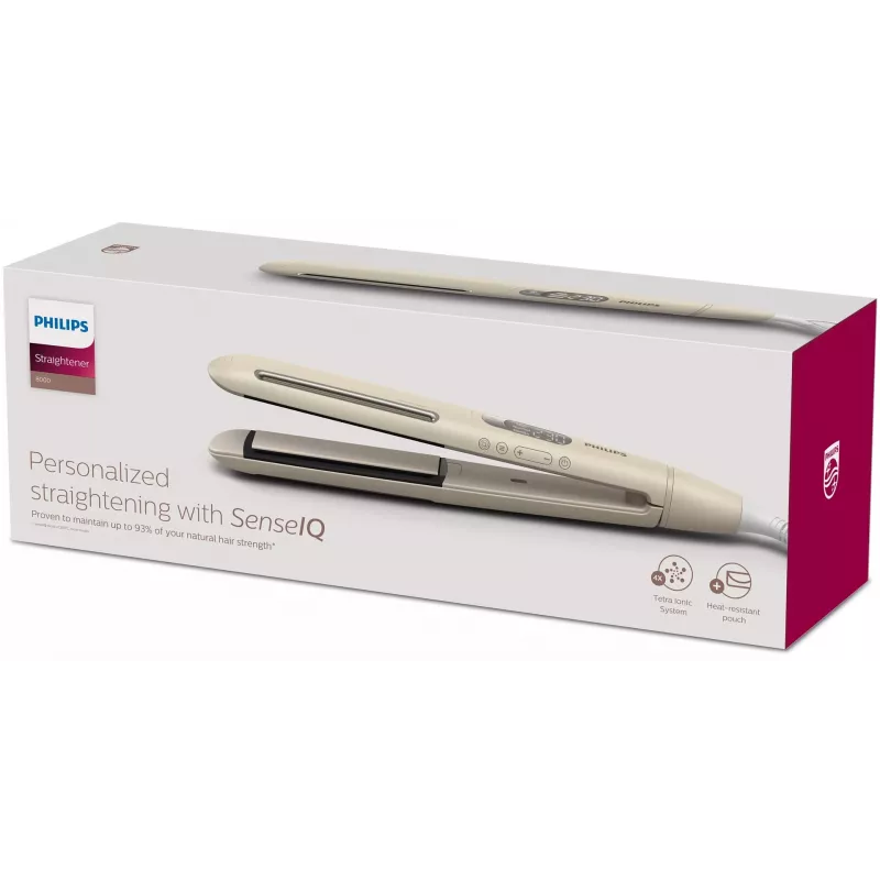 Philips 8000 series BHS838/00 hair styling tool Straightening iron Warm Beige 1800 W 2 m