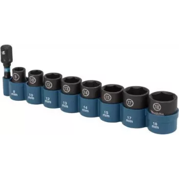 Makita E-16639 - impact socket set 3/8 8-piece | incl. Adapter 1/4 (E-16639)
