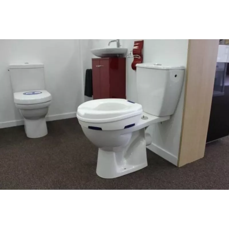 Toilet seat riser HERDEGEN CLIPPER 500400 — height adjustable extension, polypropylene, 110 mm height, max load 185 kg