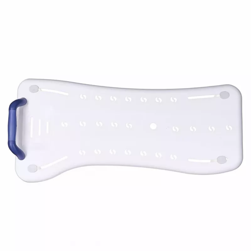 Bath bench ActionMed LW300AM with grab handle — white bathing support for tub, moisture-resistant, hanger hole