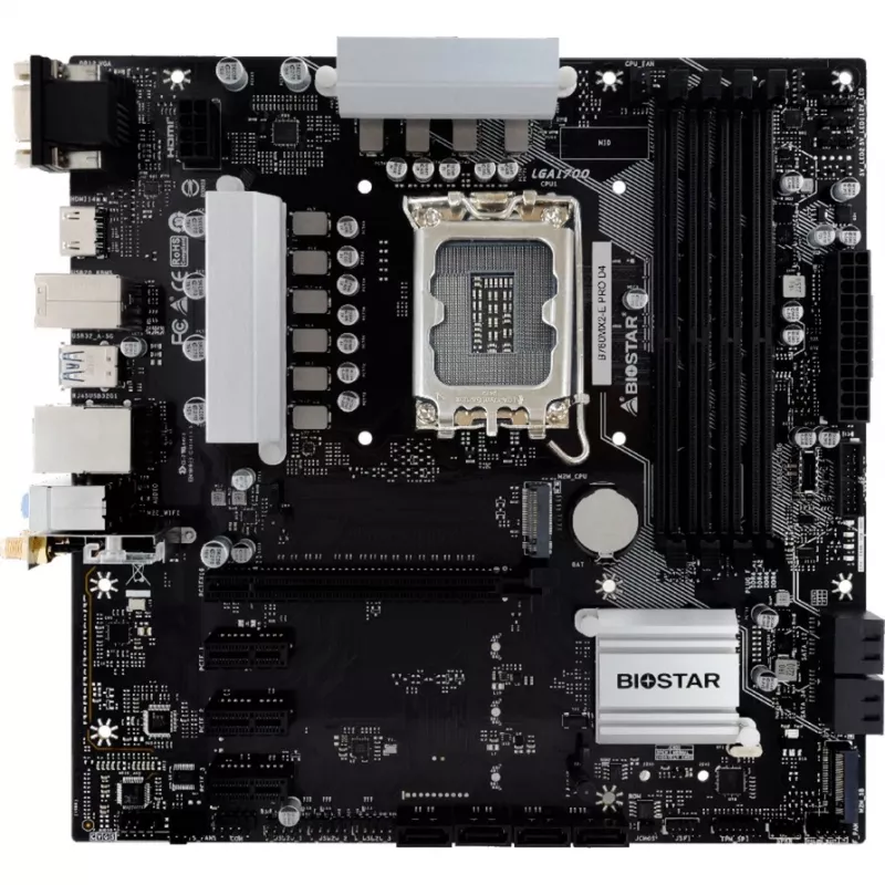 Motherboard Biostar B760MX2-E Pro D4 - B760 - Socket 1700 - Micro ATX