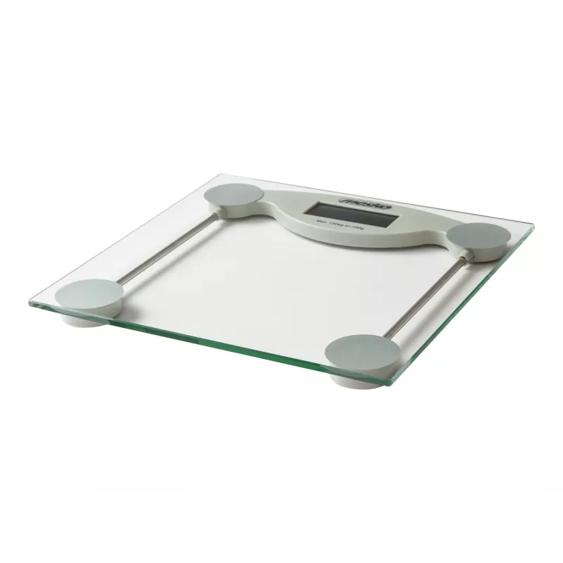 Electronic personal scale Mesko MS 8137 — 150 kg capacity, 100 g accuracy, white/transparent