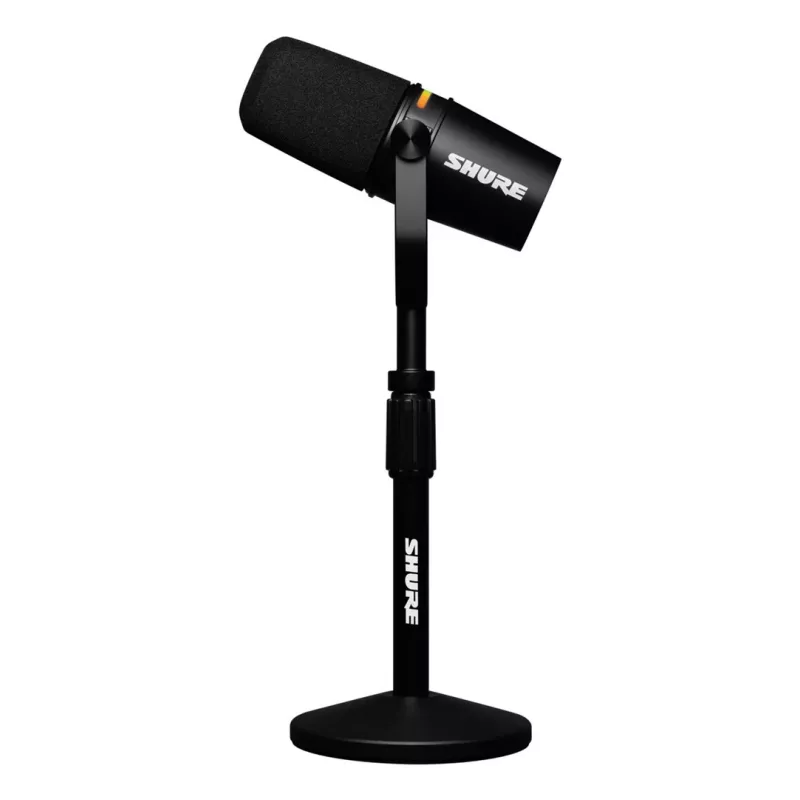 Shure MV7+-K-BNDL - lectern/vocal microphone with XLR/USB-C connector, black + desk stand GATOR