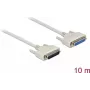 Serial cable DELOCK 83678, D-Sub 25-pin to D-Sub 25-pin, beige, 10 m