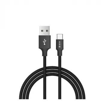 USB data cable set Devia Pheez Series Micro — 3-pack: 25 cm, 1 m, 2 m — Black