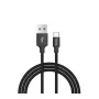 USB data cable set Devia Pheez Series Micro — 3-pack: 25 cm, 1 m, 2 m — Black