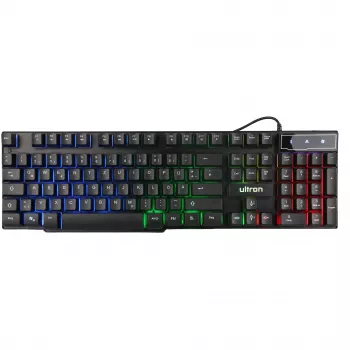 Gaming Set Ultron HAWK Keyboard Mouse QWERTZ German Black Red White