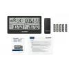 Weather station BLAUPUNKT WS20BK — indoor/outdoor temperature & humidity display, black, 1 sensor, LCD, battery-powered