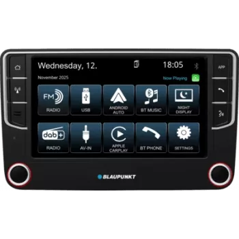 2DIN car multimedia head unit BLAUPUNKT Wolfsburg 648 DAB with CarPlay and Android Auto