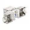 DeLOCK Keystone Module RJ45 jack to LSA Cat.6A metal latch tool-free 90° angled shielded