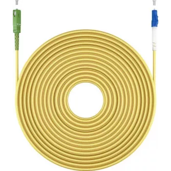 Goobay 59653 Fibre Optic Cable 15 m SC/APC LC/UPC FTTH OS2 Yellow (59653)