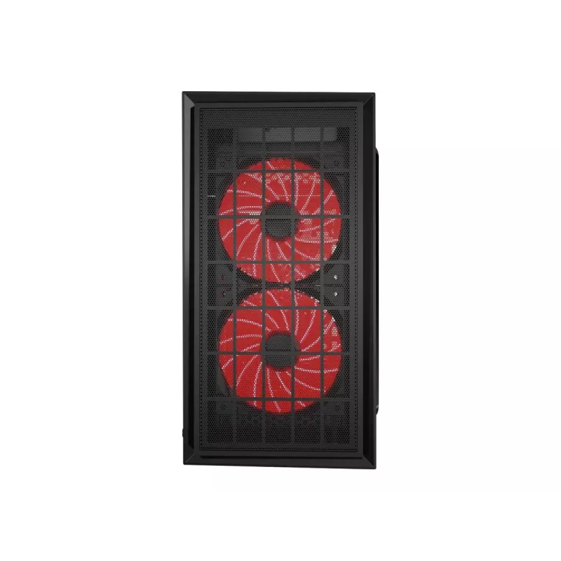 GEMBIRD CCC-FORNAX-950R Gaming design PC case 3 x 12 cm fans red
