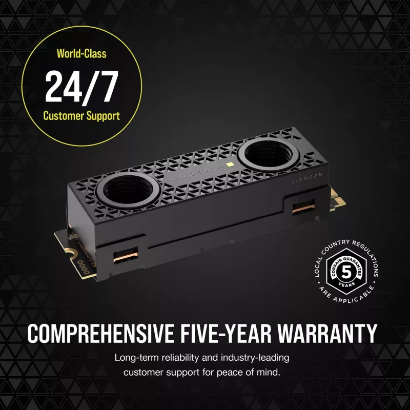 SSD Corsair MP700 PRO SE Hydro X 2 TB M.2 PCIe 5.0 14000 MB/s Read 12000 MB/s Write