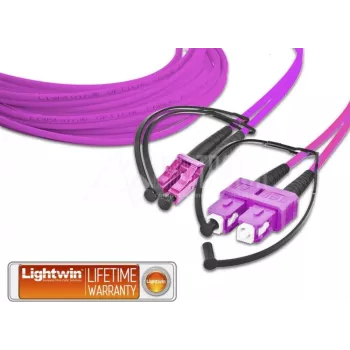 Lightwin LDP-50 LC-SC 5.0 OM4 Fibre Optic Cable 5 m Violet (LDP-50 LC-SC 5.0 OM4)