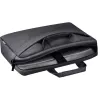 Laptop bag DEFENDER FIRM 26123 for 15.6 inch laptops, polyurethane, black, toploader, removable shoulder strap