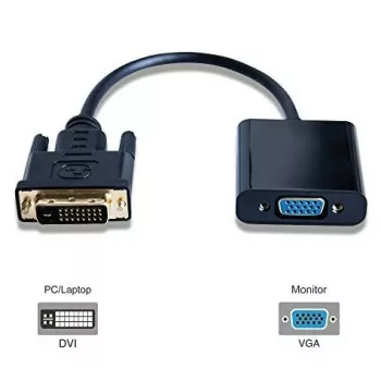 Microconnect DVIDVGA video cable adapter 0.25 m DVI-D VGA (D-Sub) Black