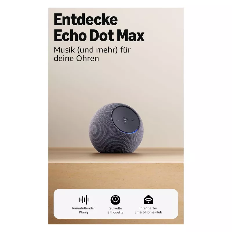 Amazon Echo Dot Max 2025 release - Graphite - Bluetooth (B0DKLFHZDH)