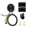 EV charging station QOLTEC 52432 Type2 22 kW WiFi with LCD display