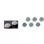 Fridge Magnet Franken HM22CR/5 Silver 5 pc(s)