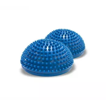 Balance and proprioception sensory hemispheres Qmed DRQM3GCH101 — pair, technopolymer, Ø16 cm, max load 100 kg, blue