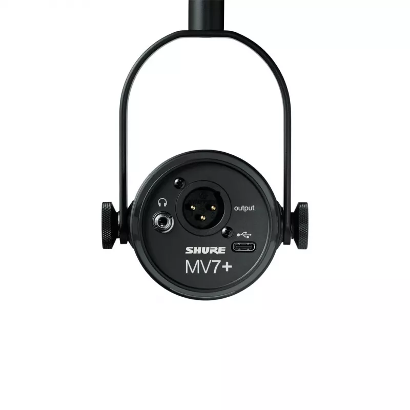 Shure MV7+-K - Lecture/vocal microphone with XLR/USB-C connector, black