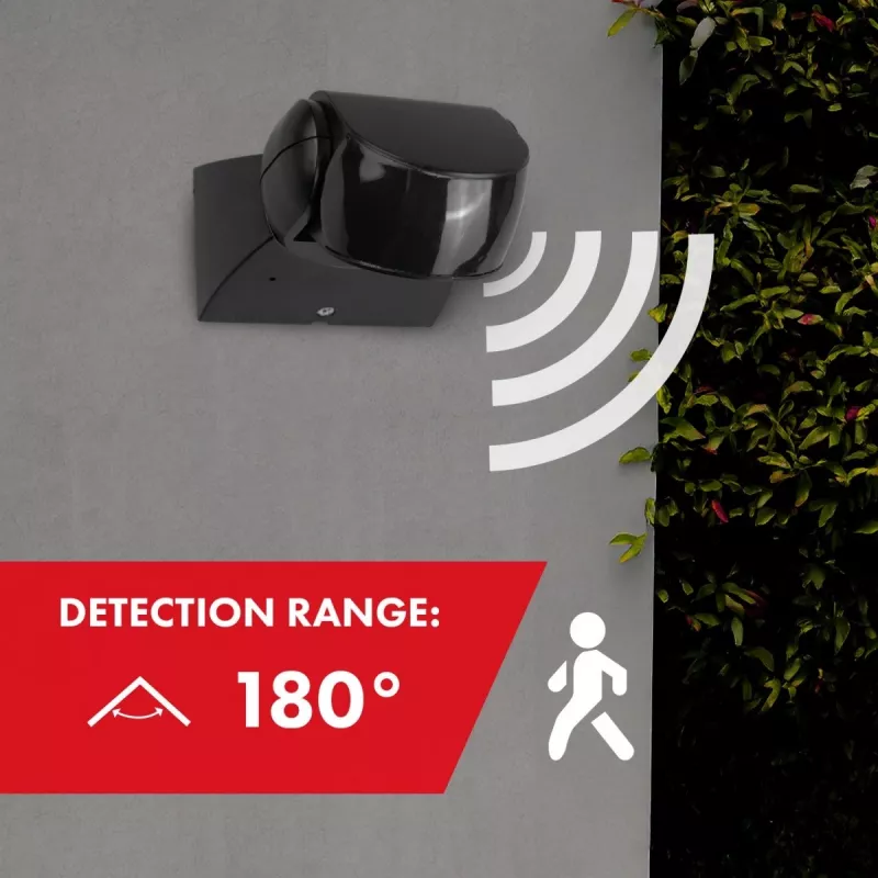 PIR motion sensor MACLEAN MCE201 B/B IP65 passive infrared detector, weatherproof