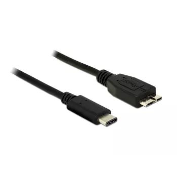 USB Cable DeLOCK 1m USB 3.1 USB 3.2 Gen 2 USB C Micro-USB B Black