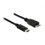 USB Cable DeLOCK 1m USB 3.1 USB 3.2 Gen 2 USB C Micro-USB B Black