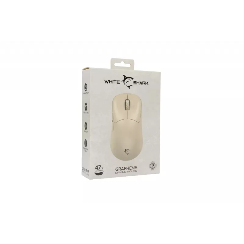 Mouse White Shark GM-5014 Graphene Beige USB