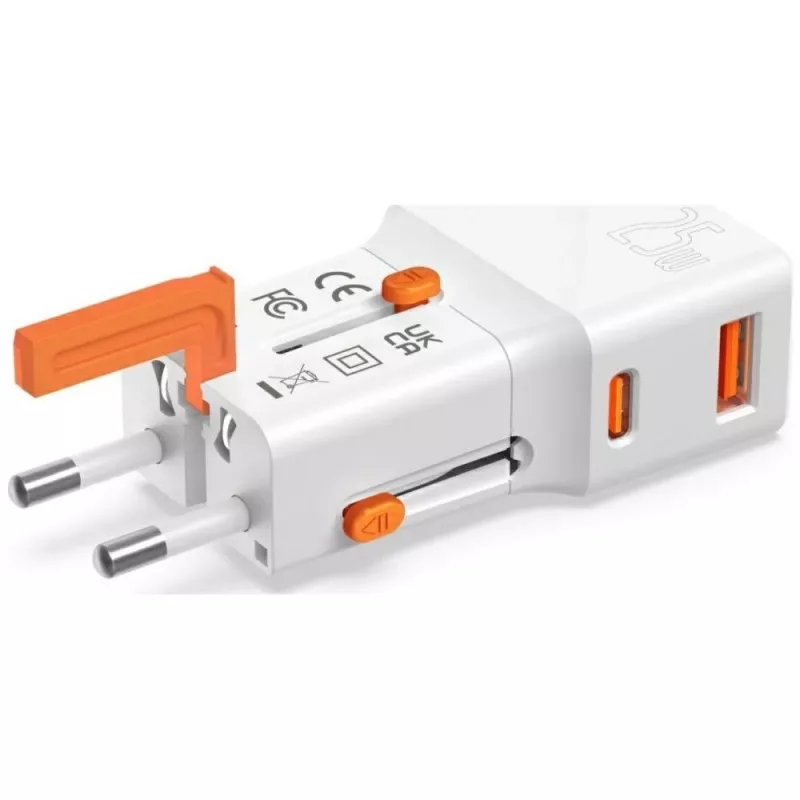 Travel charger 25W Worl d Travel 25W USB-C + A