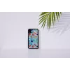 Protective phone case iKins for iPhone XR — Black Poppin Rock design