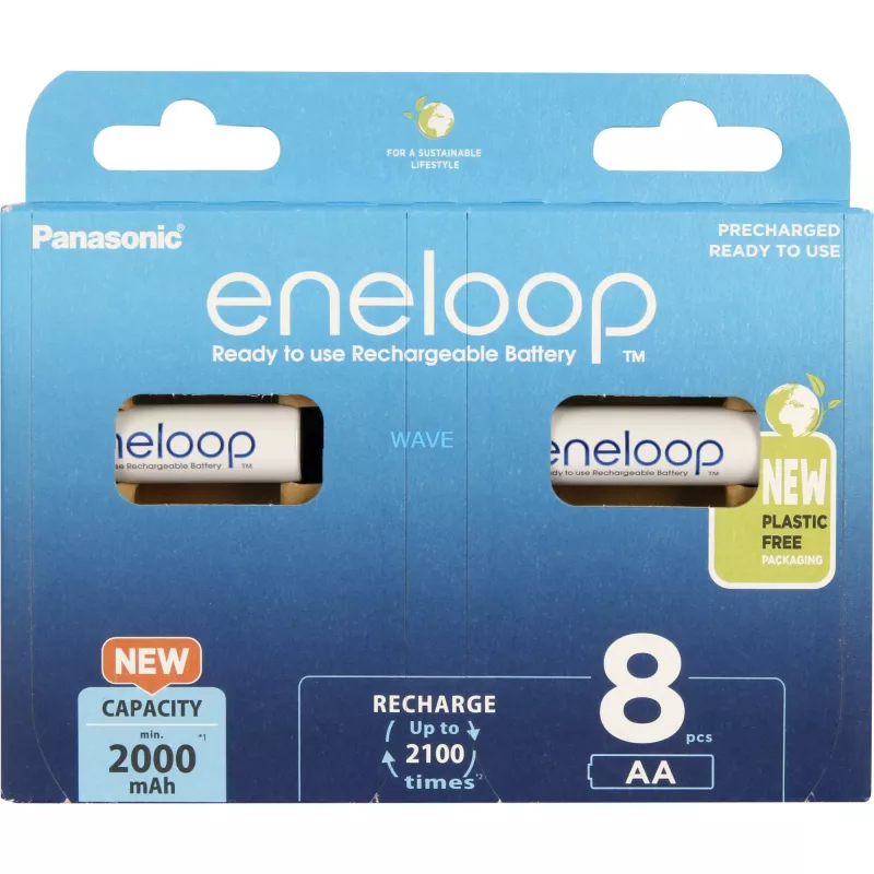 Rechargeable batteries PANASONIC ENELOOP AA 2000 mAh 8 pc(s) (BK-3MCDE/8HH)