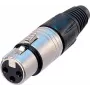 Neutrik NTR-NC5FX - -30 - 80 °C - Black - Silver - UL - UL 94 HB - IEC 61076-2-103 - IP 40,IEC 68-2-20 (NC5FX)