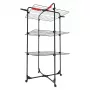 Wall-mounted clothes dryer VILEDA Mixer 3 Ultimate — steel, 30 m drying space, foldable, wheels, 131×93×71 cm