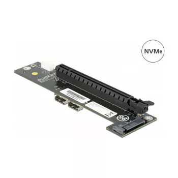 Converter 2 x SFF-8654 to PCIe x16 Bifurcation DeLOCK 64148